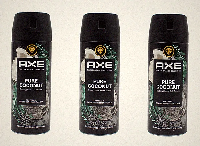 3x Axe Deospray Pure Coconut Deodorant Bodyspray 3x150ml Fine Fragrance Limited