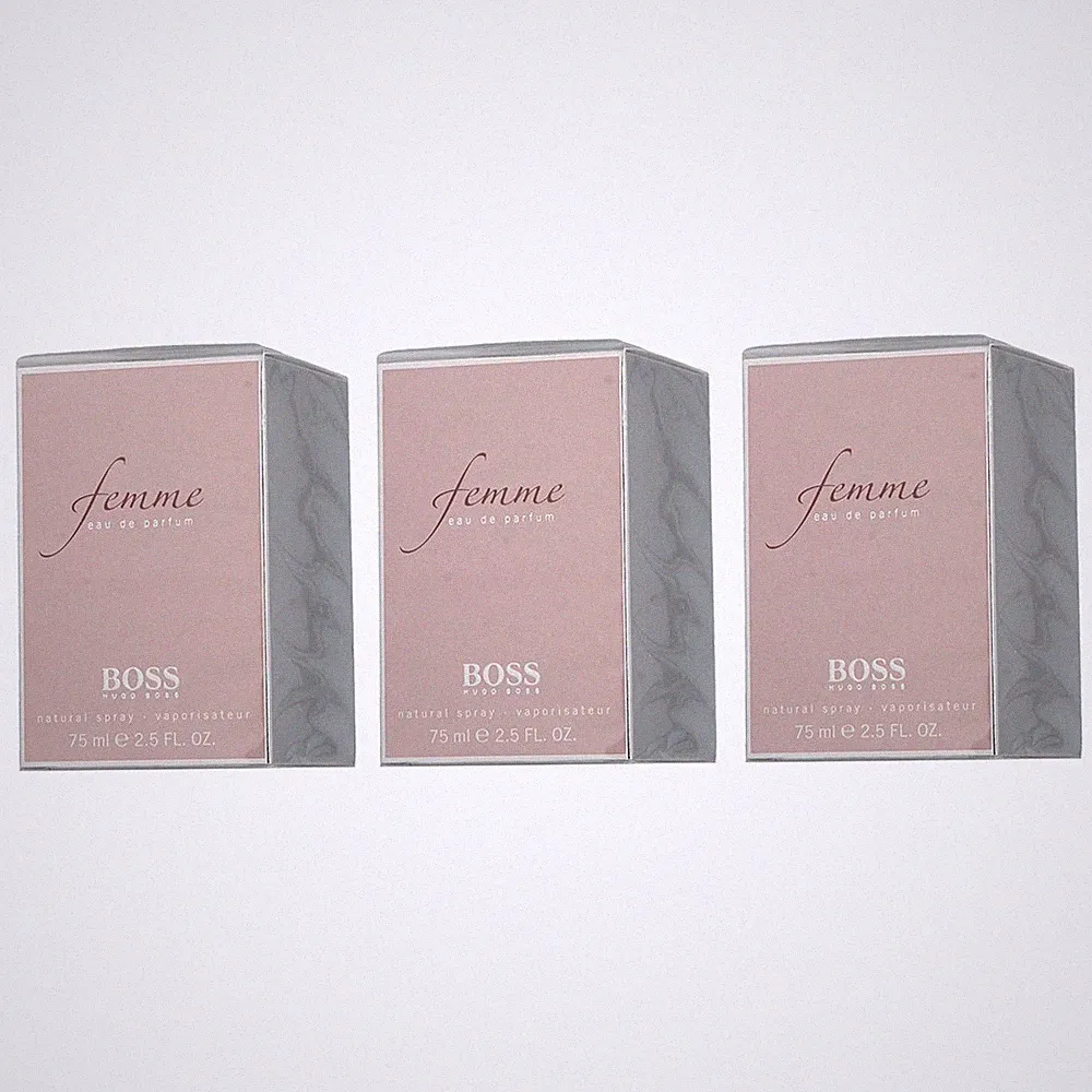3x Hugo Boss Femme by Boss Classic EDP 75ml