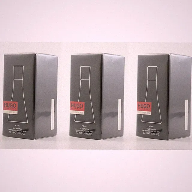 3x Hugo Boss HUGO Deep Red EDP 50ml