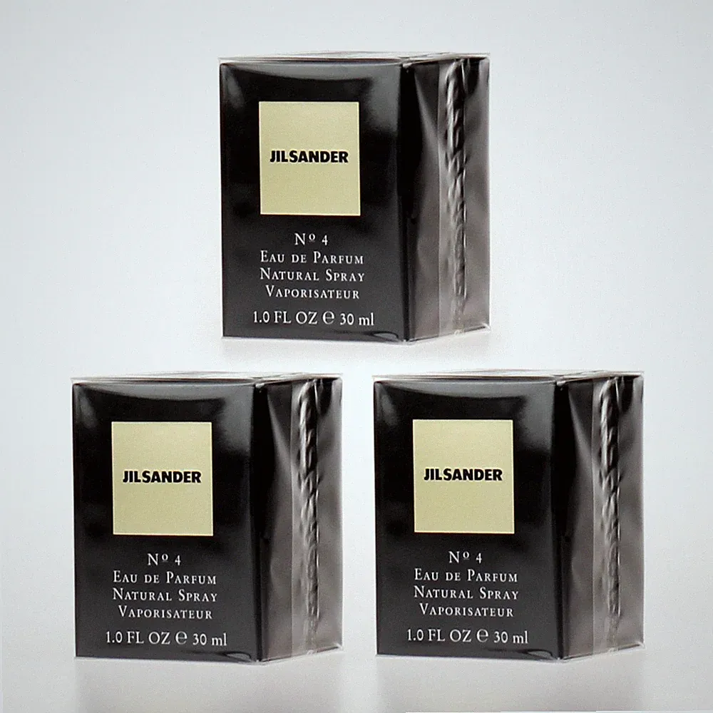 3x Jil Sander No.4 EDP 30ml
