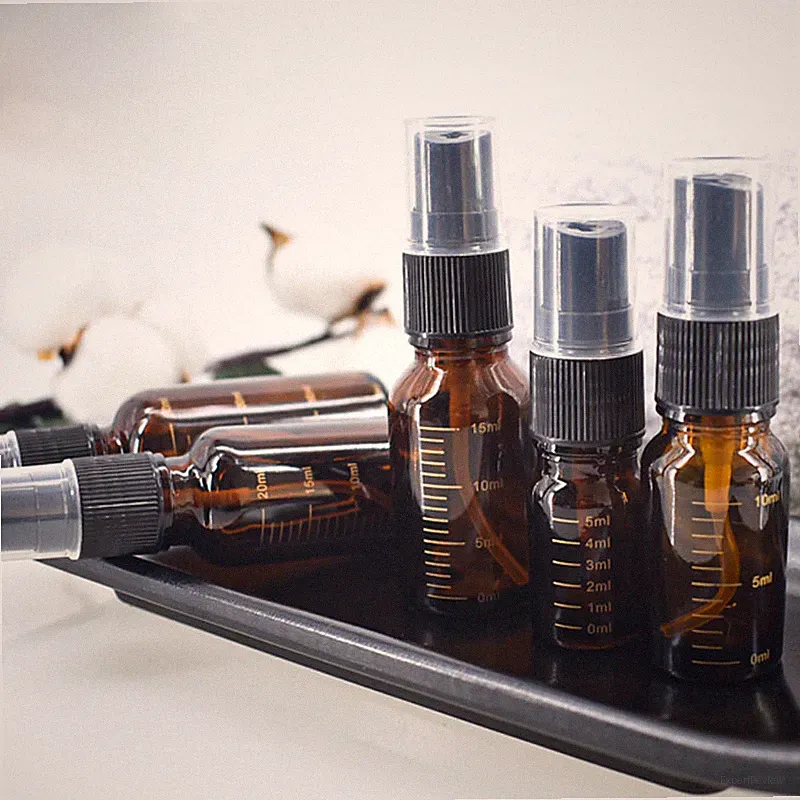 3X Spray Leer Glasflaschen Parfum Liquid Zerstäuber Reise Tragbar Nachfüllbar