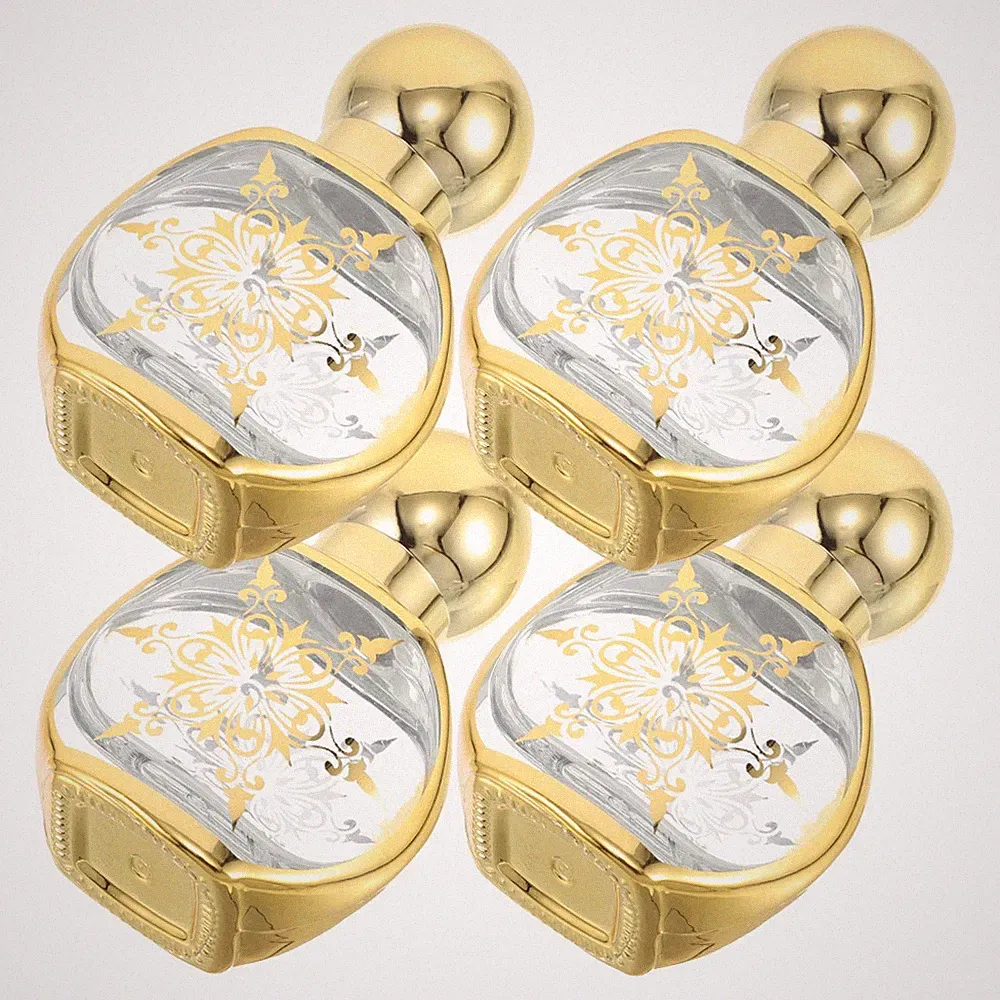4 Stück Rollflaschen aus Glas: Nachfüllbare Mini-Parfümflaschen 15 ml – Leere