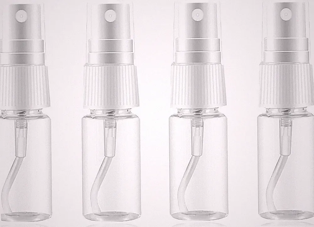 4 Stück Sprühflaschen Kleine, 15ml Tragbares Plastik mini Sprühflasche, Re