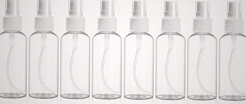 4 x 50ml Sprühflasche Klein Transparent Zerstäuber Parfüm