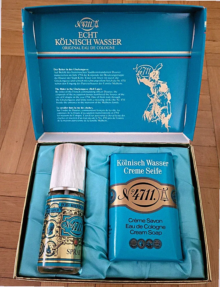 4711 Echt Kölnisch Wasser Geschenkset Eau de Cologne Spray & Creme Seife