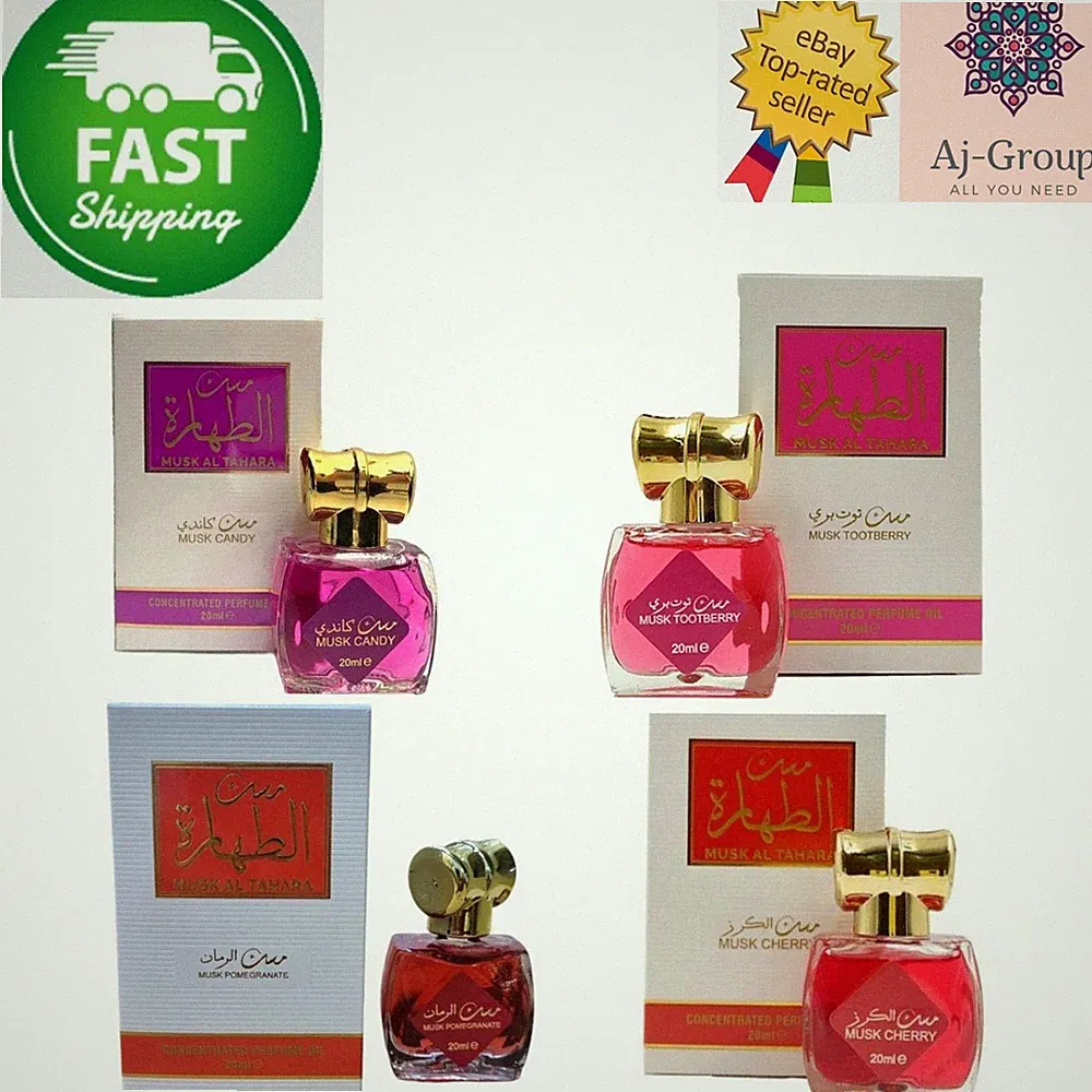 4er Pack X AlAQEEQ Musk AL Tahara Konzentriertes Parfümöl verschiedene Düfte...