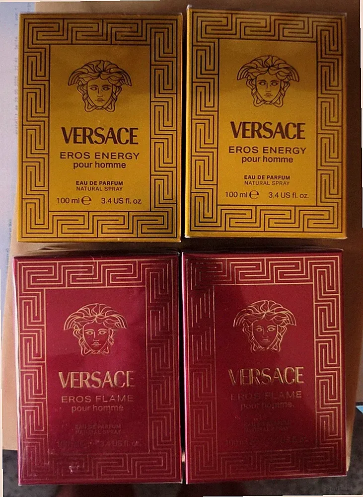 4x originalverpackte Versace Eros Parfüm Neu (2x Energy & 2x Flame)