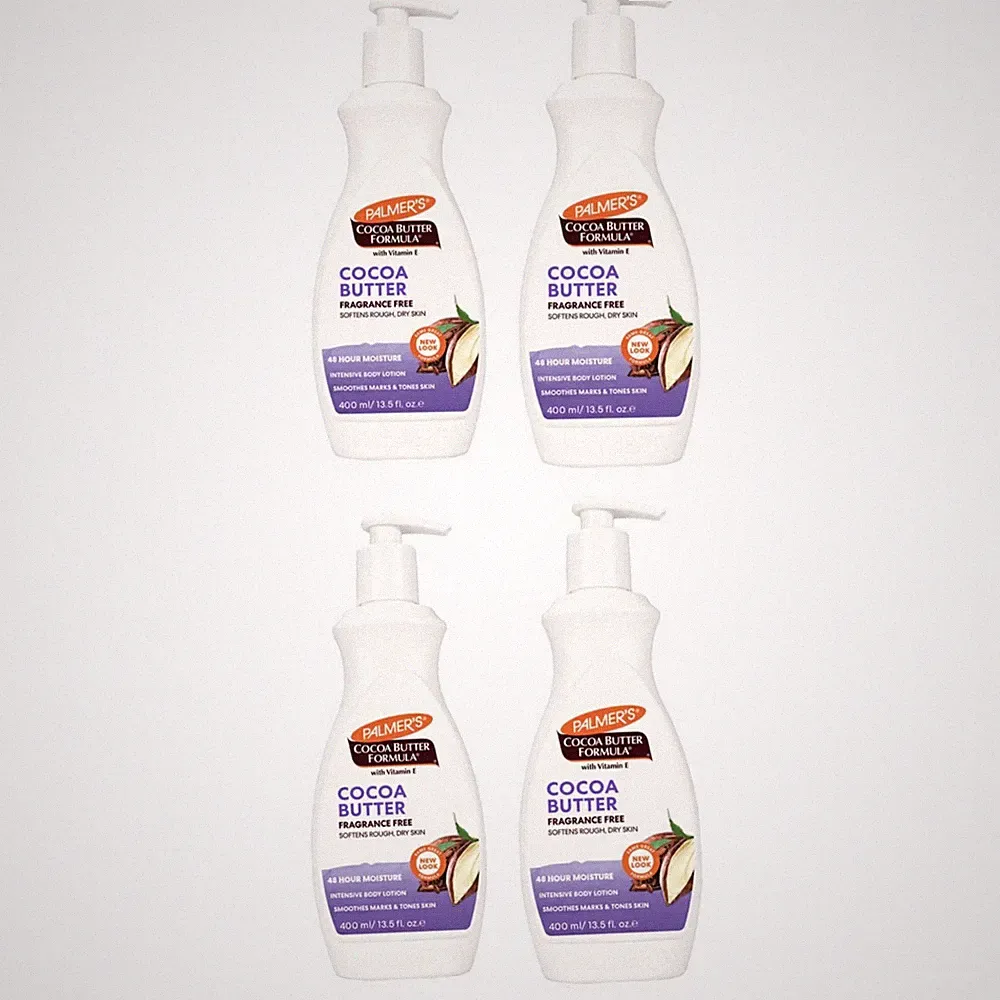 4x Palmers Cocoa Butter Formula Vitamin E Lotion Pump 400ml DUFTFREI