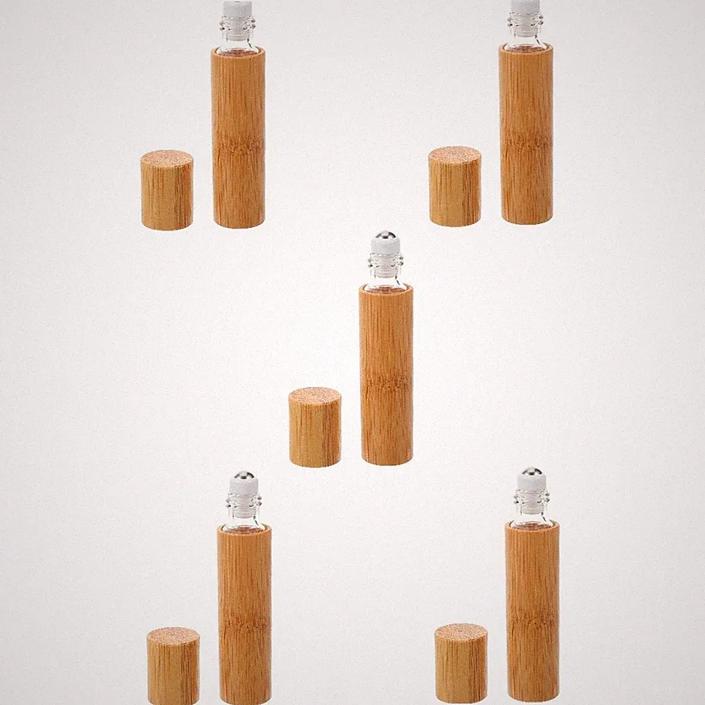 5 PCS Ölflasche Aus Glas Parfüm-Nachfüllflasche Nachfüllbare Flaschen