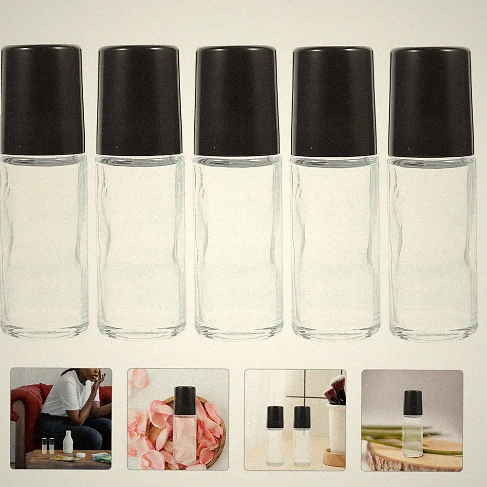 5 Pcs Parfümflasche Zum Aufrollen Ätherisches Öl Roller Flaschen in Reisegröße