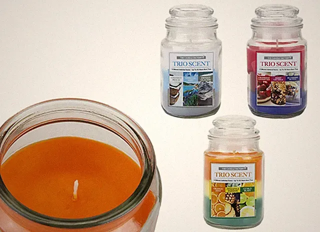 5 UNZEN GLOCKENGLAS KERZE - TRIO DUFT - 3 DÜFTE - SAUBER & STETIG BRENNEND