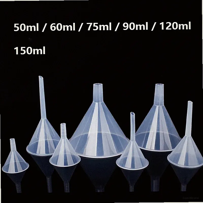 50-150ml Klein Kunststoff Parfüm Diffusor Flasche Mini Flüssig Öl Trichter Labor