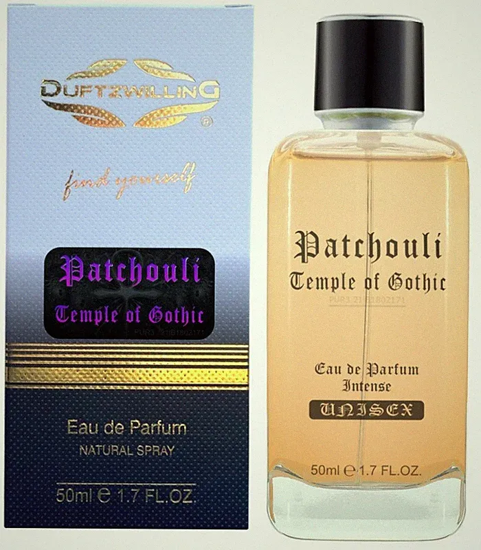50ml Patchouli Duft TEMPLE OF GOTHIC Eau de Parfum Spray PURER Patschuli Parfüm