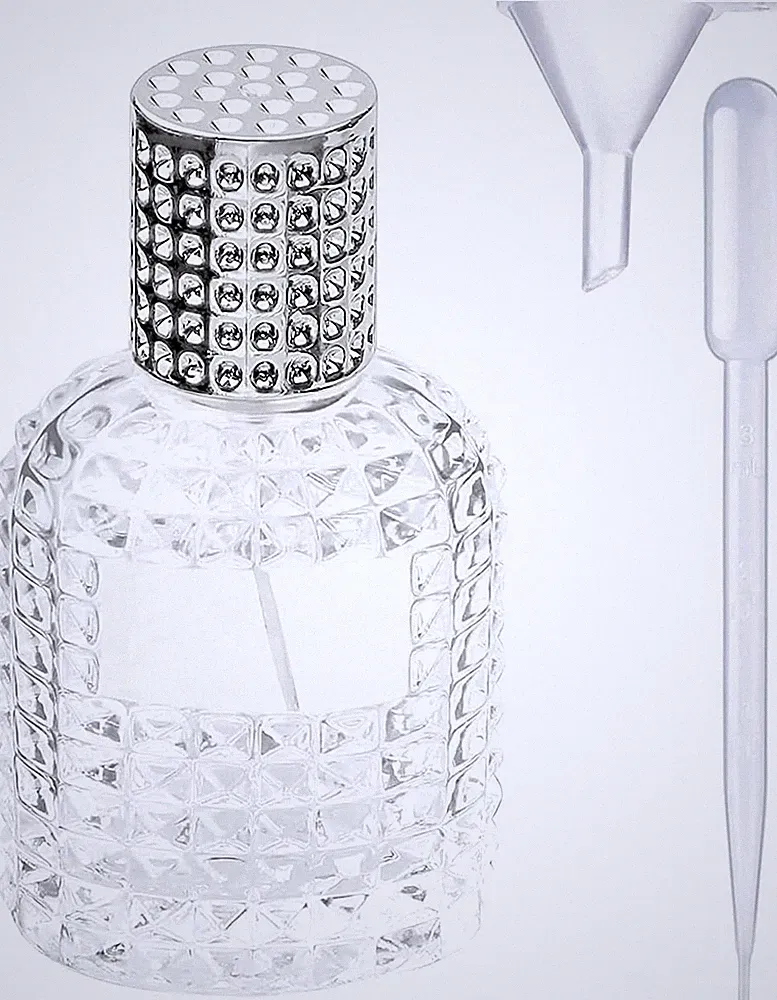50ml Trageparfümflasche zum Befüllen für Damen und Mädchen, Kristallglas, edles