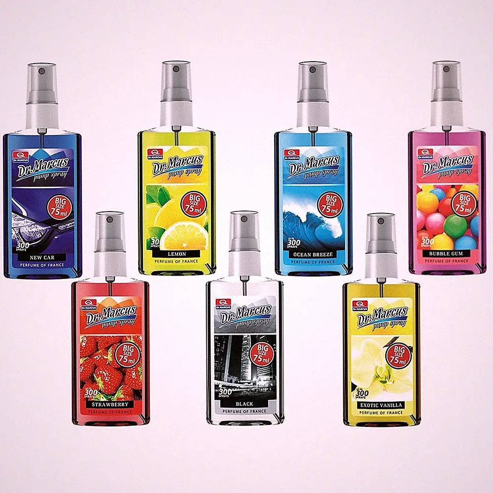5x Auto Lufterfrischer Duftspray Raumduft Spray Autoduft Duftspender 75 ml KFZ