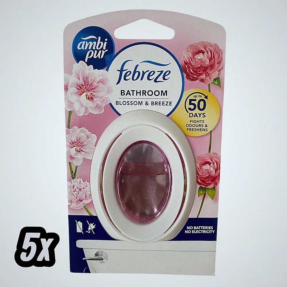 5x Febreze Bad Lufterfrischer Blütenhauch 5Stück Raumparfum Toilettenduft Set