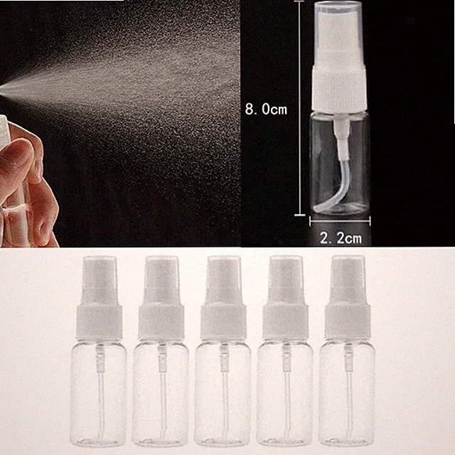 5x Mini Nachfüllbare Sprüher Leere Kosmetik Flaschen Pumpe für Reise Parfums