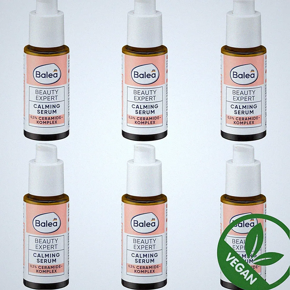 6 x 30 ml | Balea Serum Beauty Expert Calming Parfümfrei & sanft zur Haut Vegan