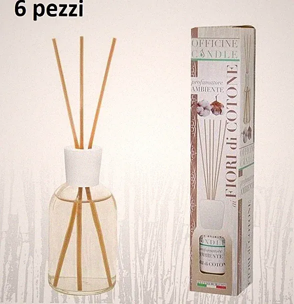 6er Set Duft Diffuser Aroma Raumduft Baumwollblumen 125ml dfh