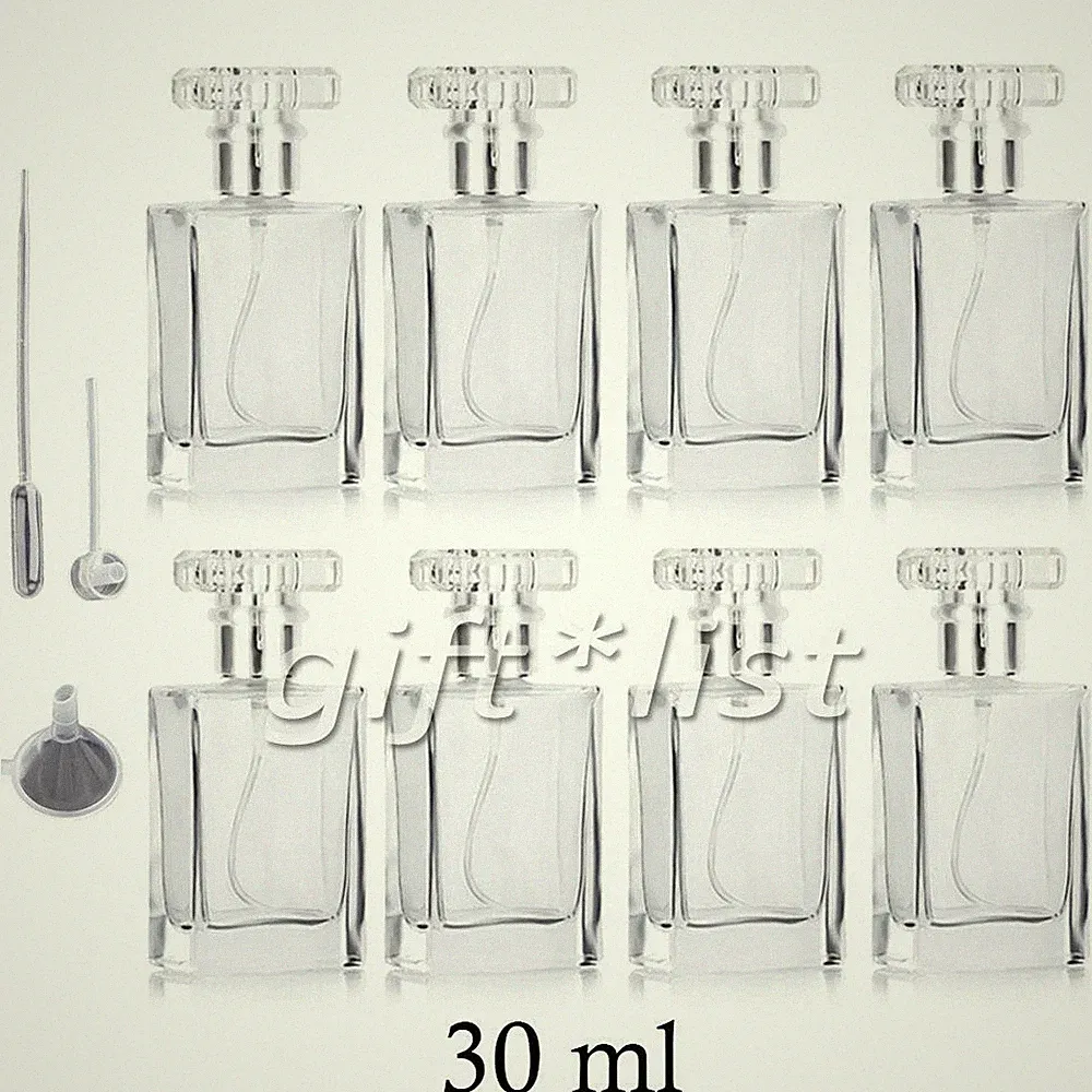 8 Stück Parfümzerstäuber Glas Flasche Leer 30ml Sprühflasche zum Befüllen