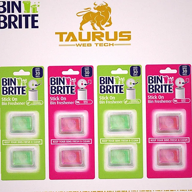 8x Stick ON Bin Erfrischer riechender FRISCHER Mülleimer Luftduft UK KOSTENLOSER VERSAND