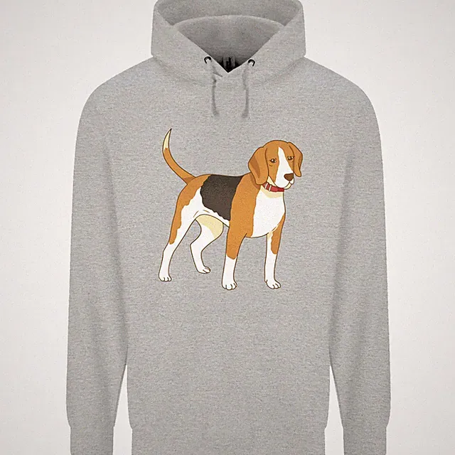 A Beagle Small Scent Hound Hund Herren 80% Baumwolle Hoodie