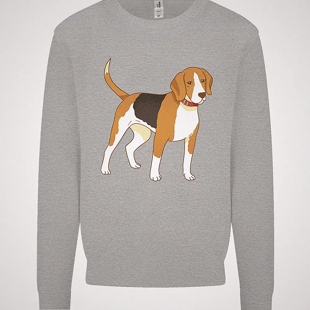 A Beagle Small Scent Hound Hund Herren Sweatshirt Pullover