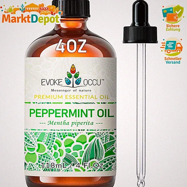 Ätherisches Öl Pfefferminz 118ml Erfrischendes Aroma für Haut Haar Massage DIY