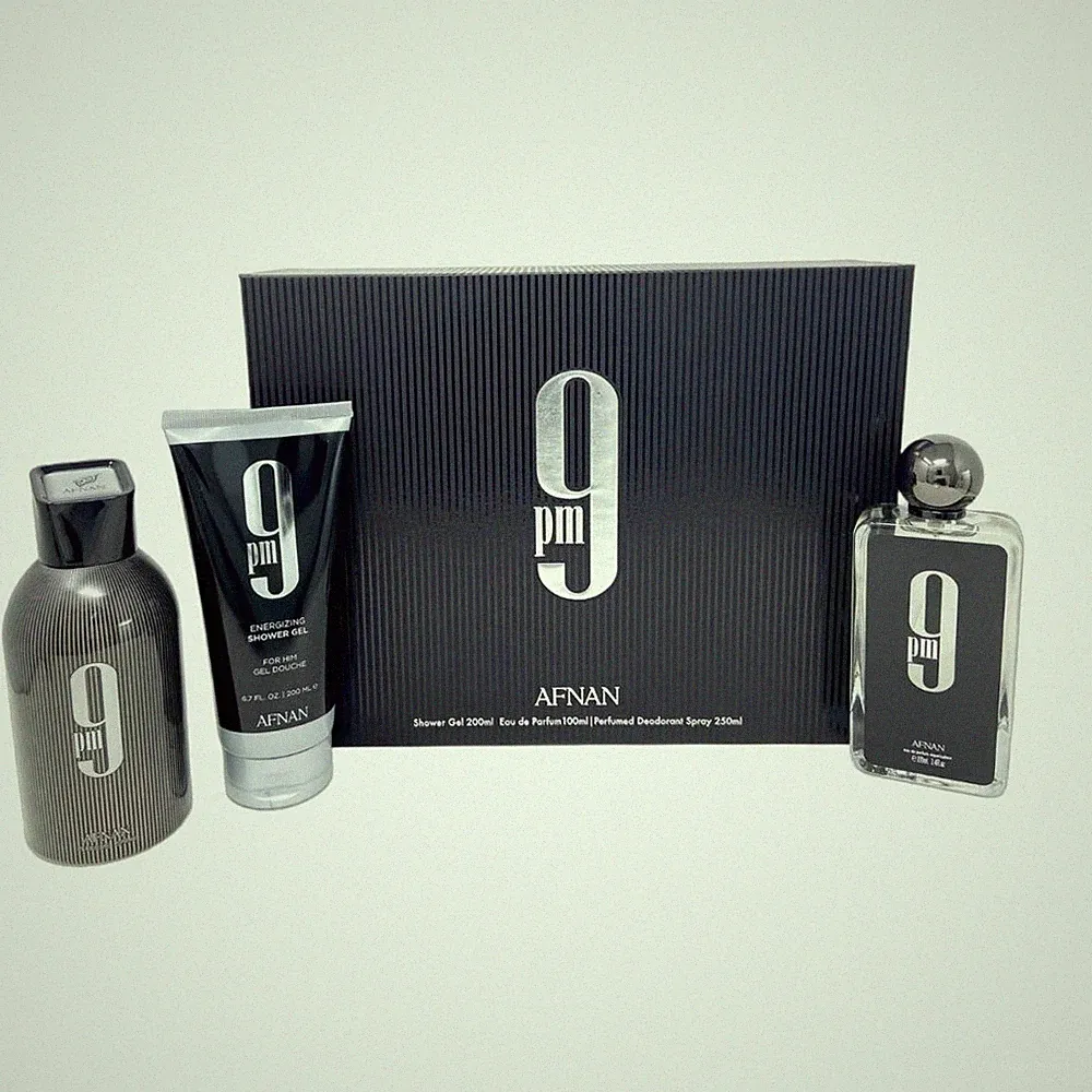Afnan Afnan 9 pm EDP 100 ml + DEO Spray 150 ml + SG 150 ml (man)