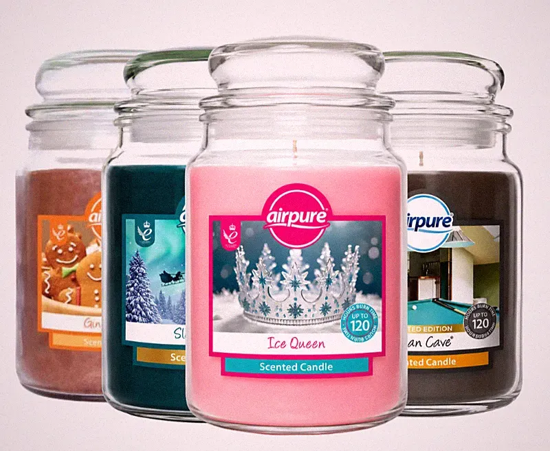 AirPure Duftkerze im Glasduft für Home Office Küche groß 510g
