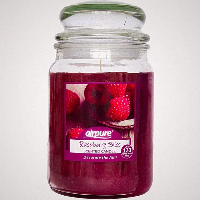 Airpure Duftkerze Raspberry Bliss 510g Glas Premium Duft