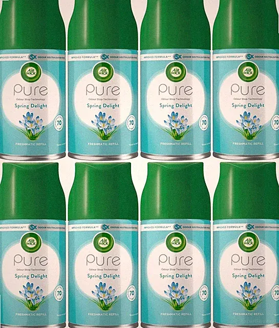 AIRWICK FRESHMATIC Spring Delight Duft Lufterfrischer Nachfüller 8 x 250 ml