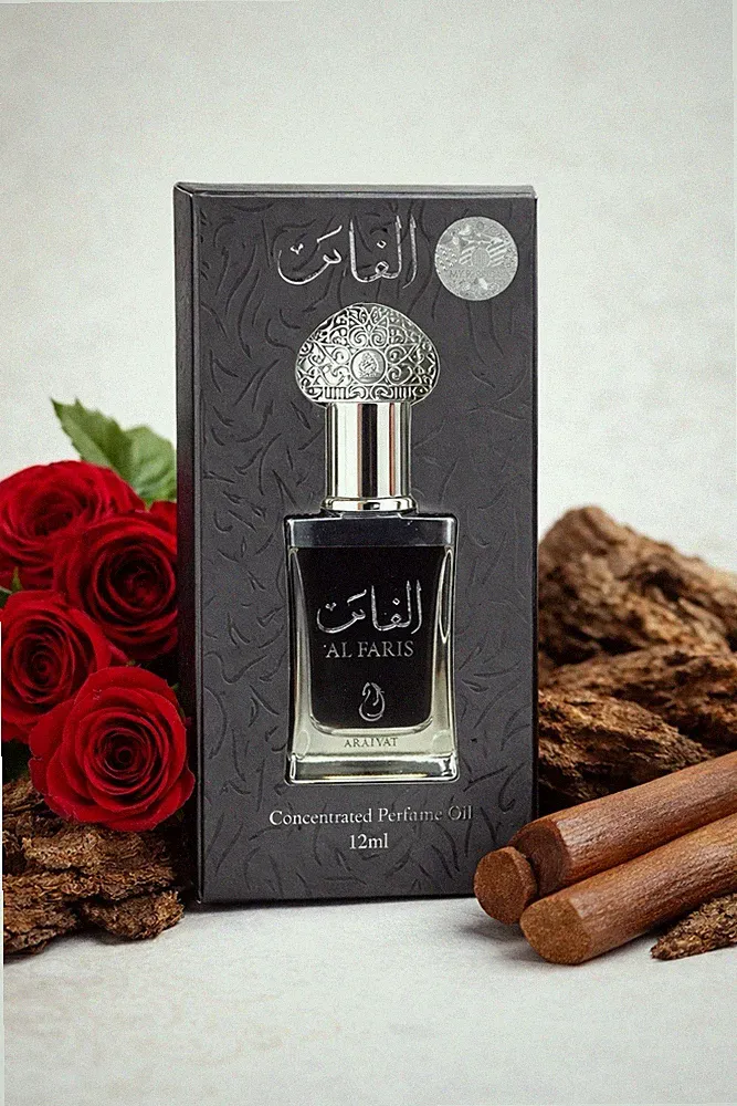 Al Faris Parfümöl 12ml arabisches Attar Öl ohne Alkohol Islam 100% Oud Duft