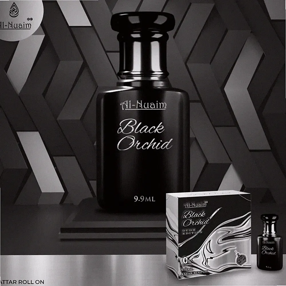 Al Nuaim Black Orchid Luxury Oud One Drop Parfümöl Attar 9,9 ml länger...