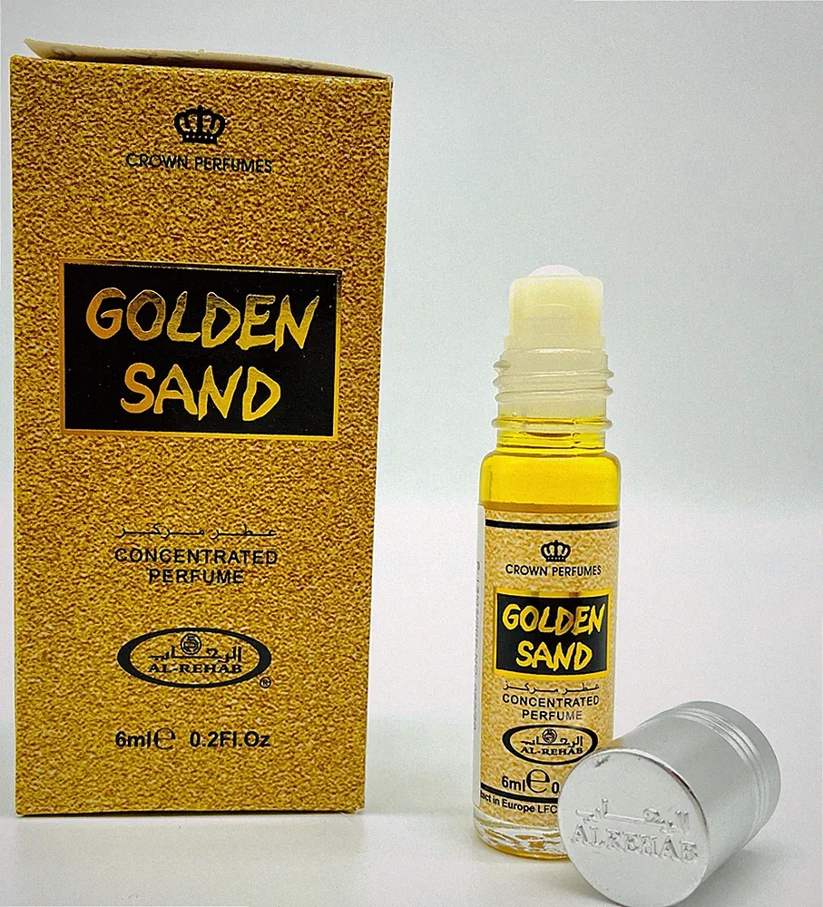 AL REHAB Golden Sand - Parfüm Öl 6ml Misk Oud Amber Perfume Roll On