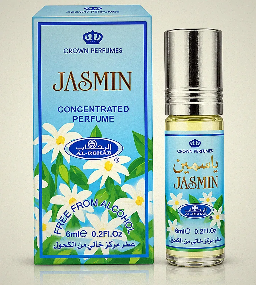 Al Rehab Jasmin 6 ml Parfümöl – Blumig Orientalischer Duft ohne Alkohol
