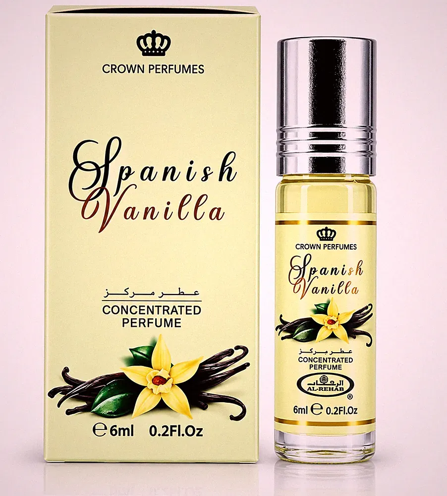 Al Rehab Spanish Vanilla 6 ml Parfümöl – Süßes Vanille Parfum ohne Alkohol