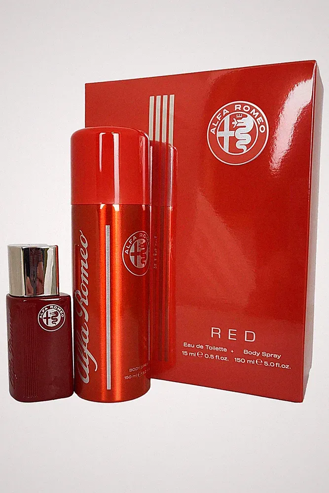 Alfa Romeo Red Eau de Toilette Spray 15 ml Körperspray 150 ml fruchtiger Herrenduft