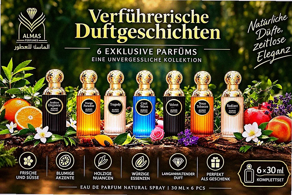 ALMAS Perfumes Scented Stories Eau de Parfum Spray Geschenkset 6x30 ml
