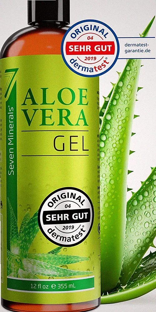 Aloe Vera Gel 99% Bio, 355 ml - ÖKO-TEST Sehr Gut - 100% 355 (1er Pack)
