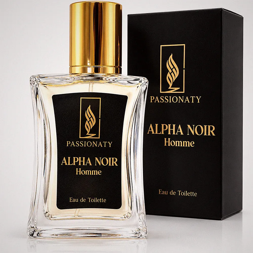 Alpha Noir Herren Parfum 50ml Eau de Toilette Vanille Kokosnuss Made in Germany