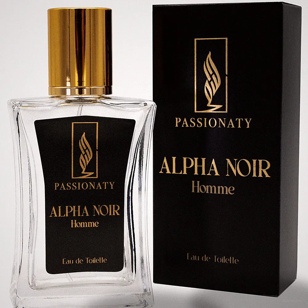 Alpha Noir Premium Eau de Toilette – 50ml Vanille & Kokosnuss – Maskuliner Duft