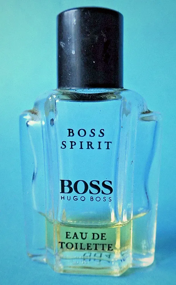 Alte Parfüm Miniatur Miniflakon Boss Spirit Eau de Toilette Vintage