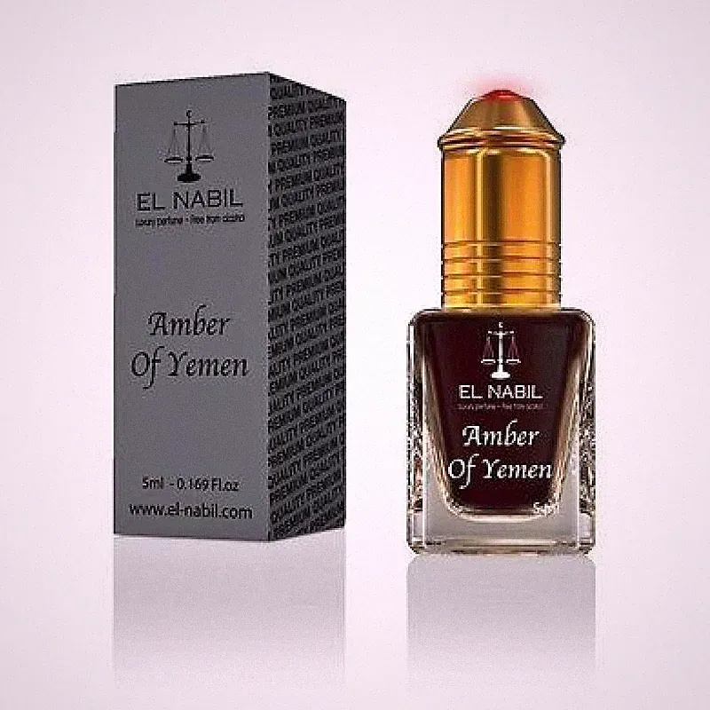 Amber of Yemen 5ml Misk Parfum - El Nabil Duft Attar Parfümöl für HERREN & DAMEN