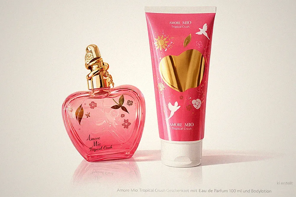 Amore Mio Tropical Crush Geschenkset Damen Eau de Parfum 100ml & Bodylotion
