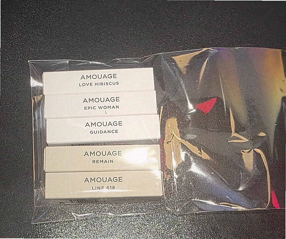 Amouage - SET Remain,Line 618, Guidance, Epic woman, Love Hibiskus.