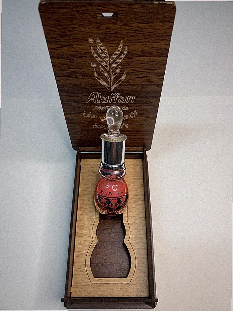 Aprikosen-Pfirsiche Parfümöl 12ml mit Mosaikholzkiste Geschenkbox Luxuriöses