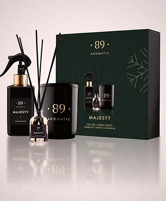 Aromatic 89 SET: Raumduft, Ambient Spray & Duftkerze