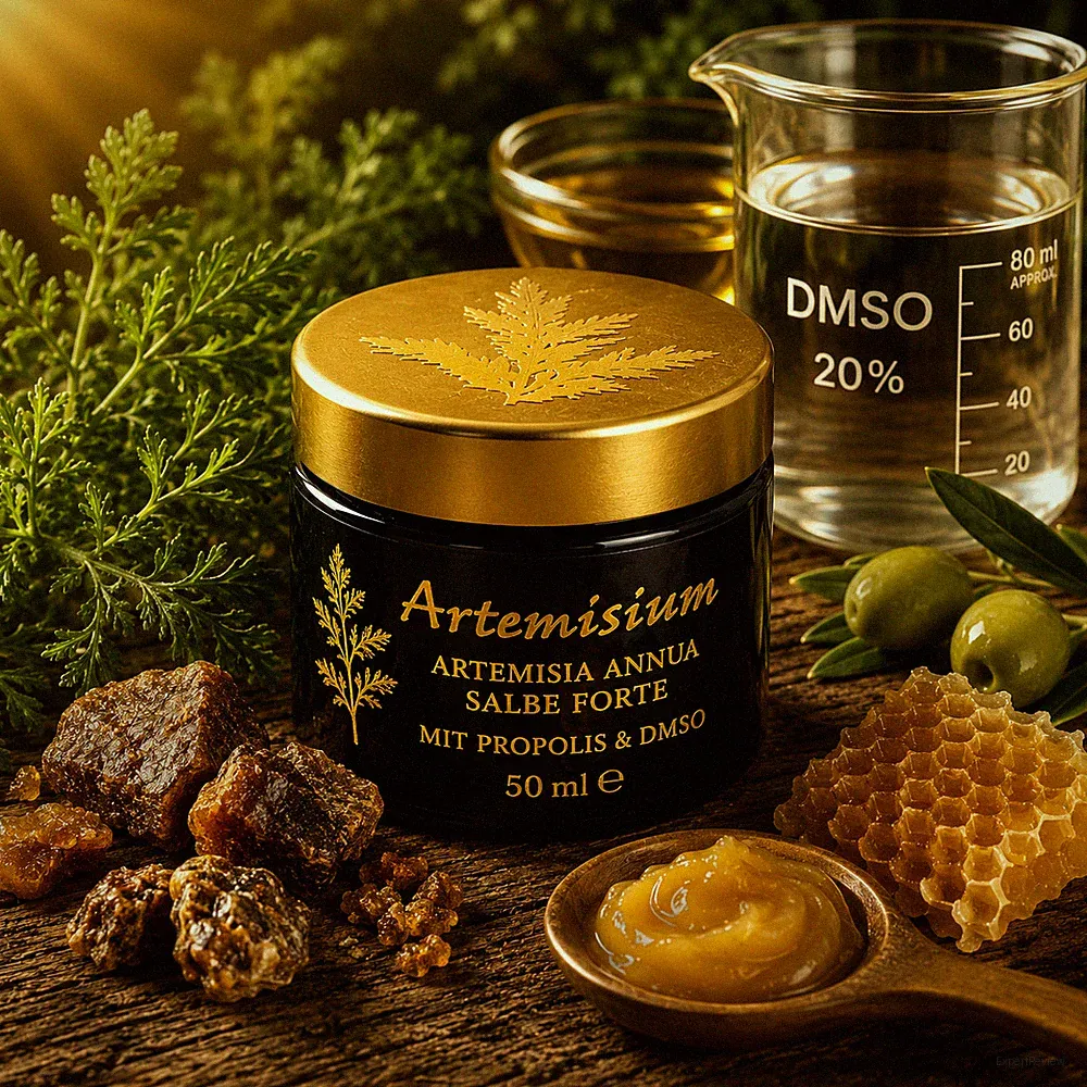 Artemisia Annua Salbe + PROPOLIS + DMSO 50 ml - Einjähriger Beifuß (758,00€/L)