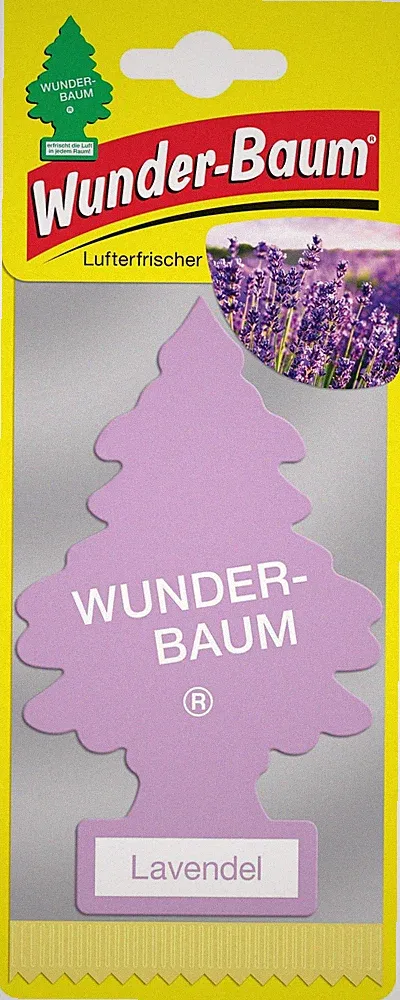 Auto-Lufterfrischer WUNDER-BAUM Lavendel 1 Stück - Duftbaum, Lufterfrischer